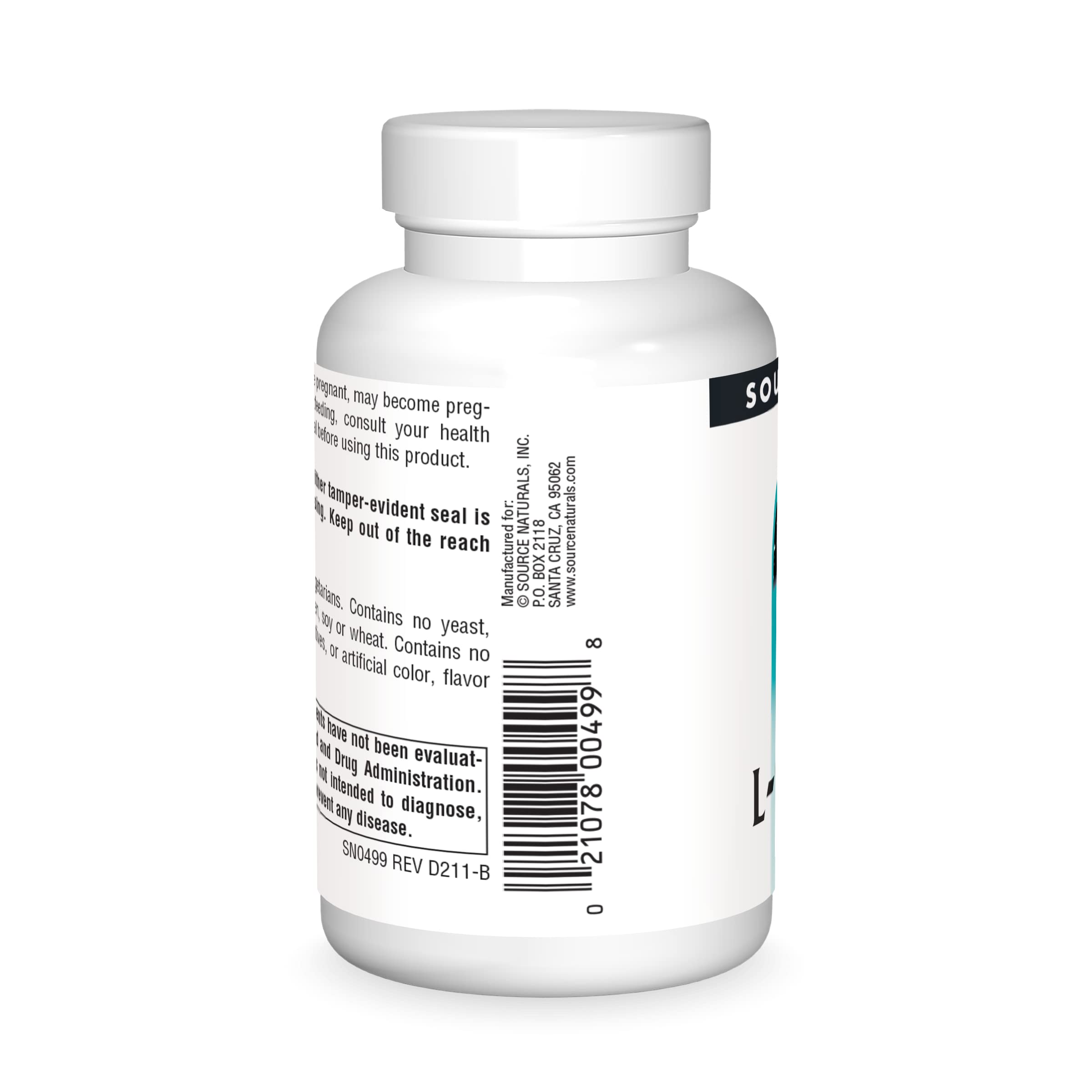 Source Naturals Acetyl-L-Carnitine capsules on a table