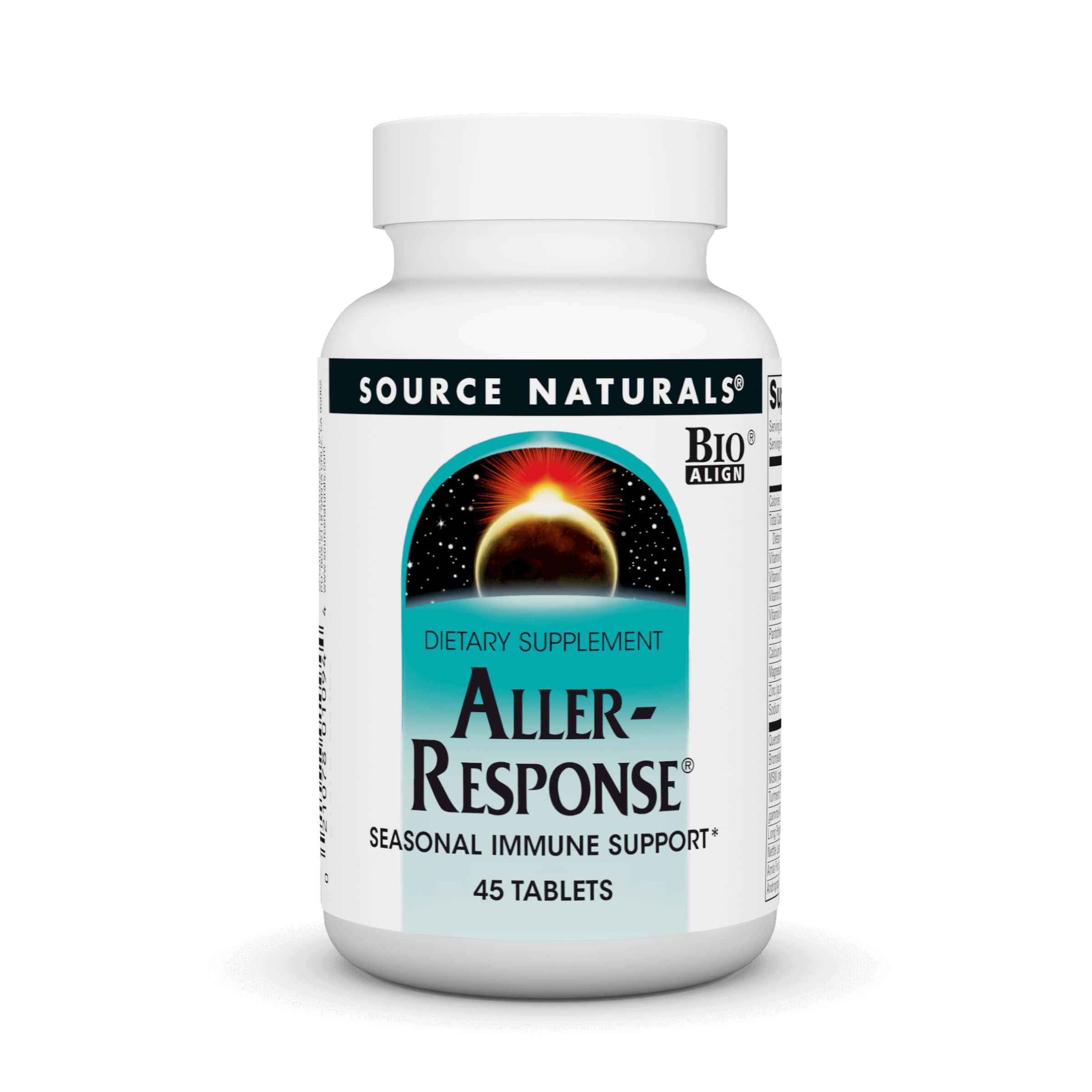 Source Naturals Aller-Response 90 Tablets front view