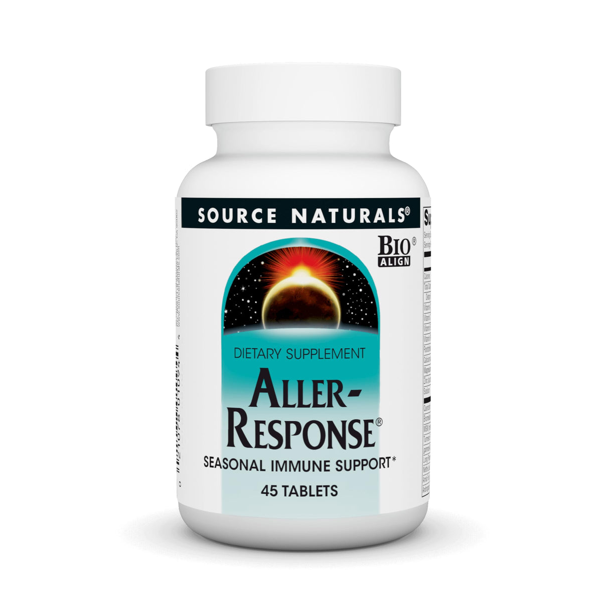 Source Naturals Aller-Response 90 Tablets front view