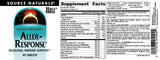 Source Naturals Aller-Response 90 Tablets packaging