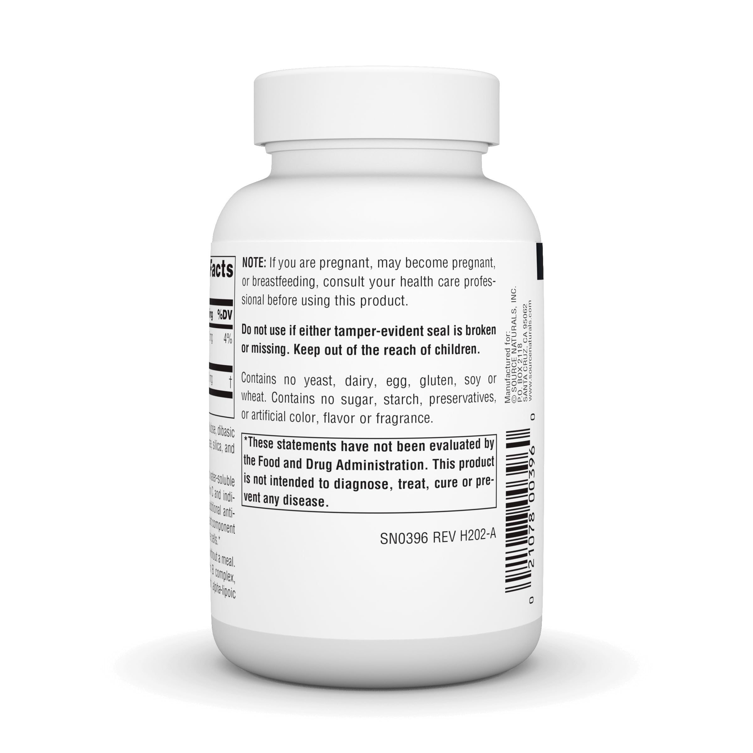 Source Naturals Alpha Lipoic Acid 45g supplement packaging