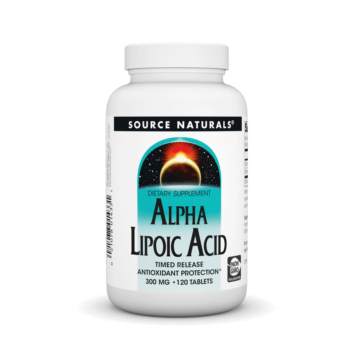 Source Naturals Alpha Lipoic Acid 45g tablet bottle front view
