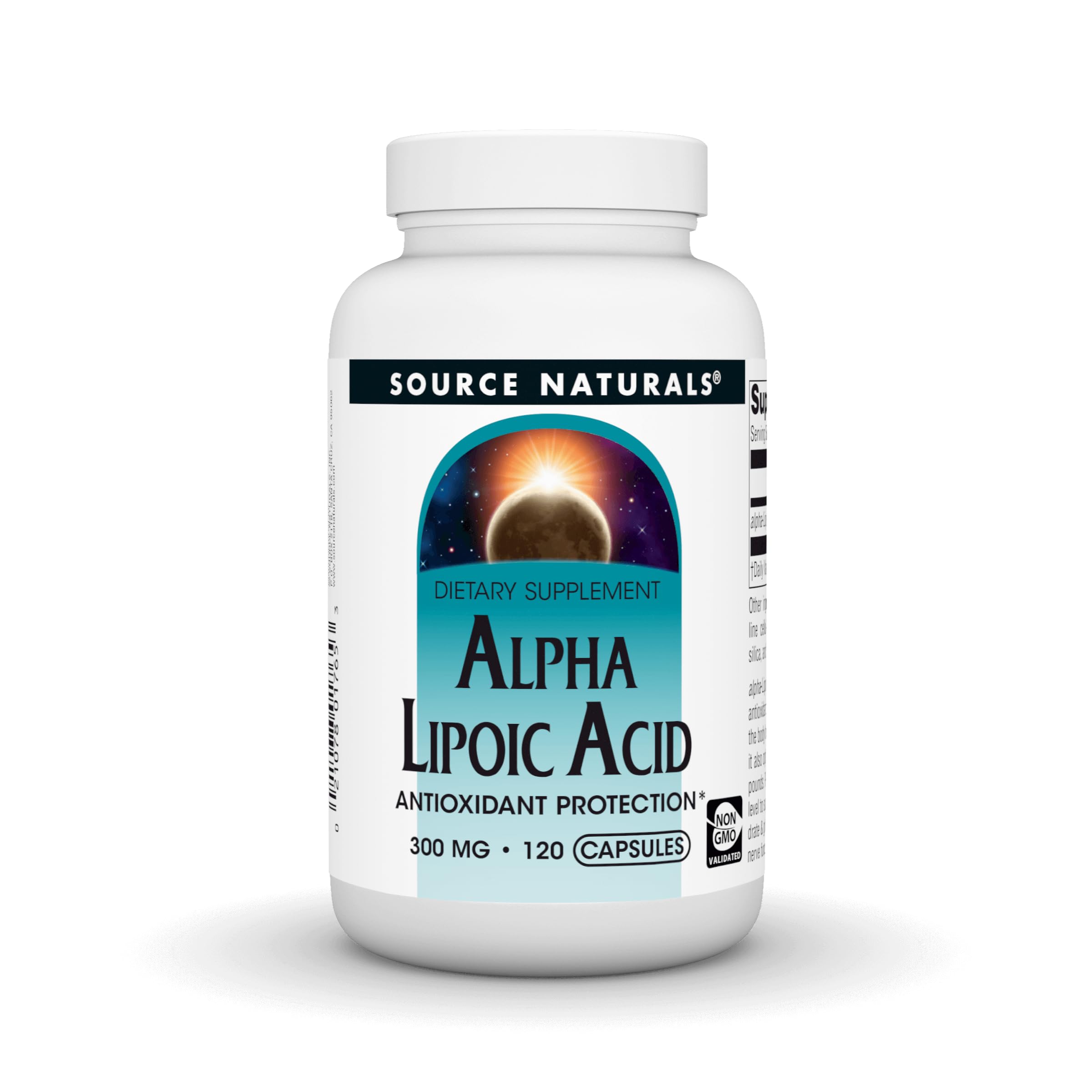 Source Naturals Alpha Lipoic Acid Timed Release capsule bottle front view