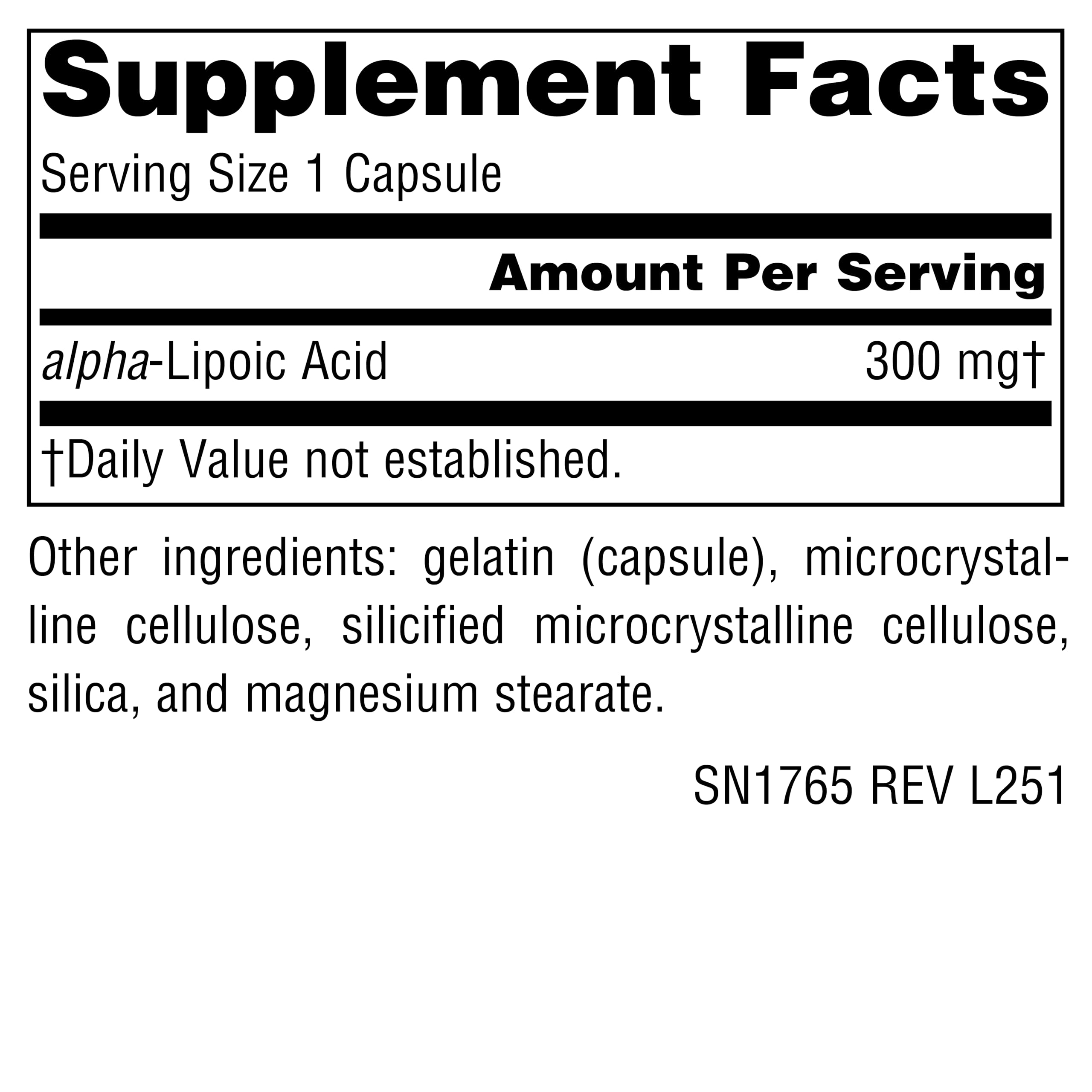 Source Naturals Alpha Lipoic Acid Timed Release capsules close-up