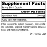 Source Naturals Alpha Lipoic Acid Timed Release capsules close-up