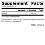 Source Naturals Apigenin 100 mg vegan capsules side view