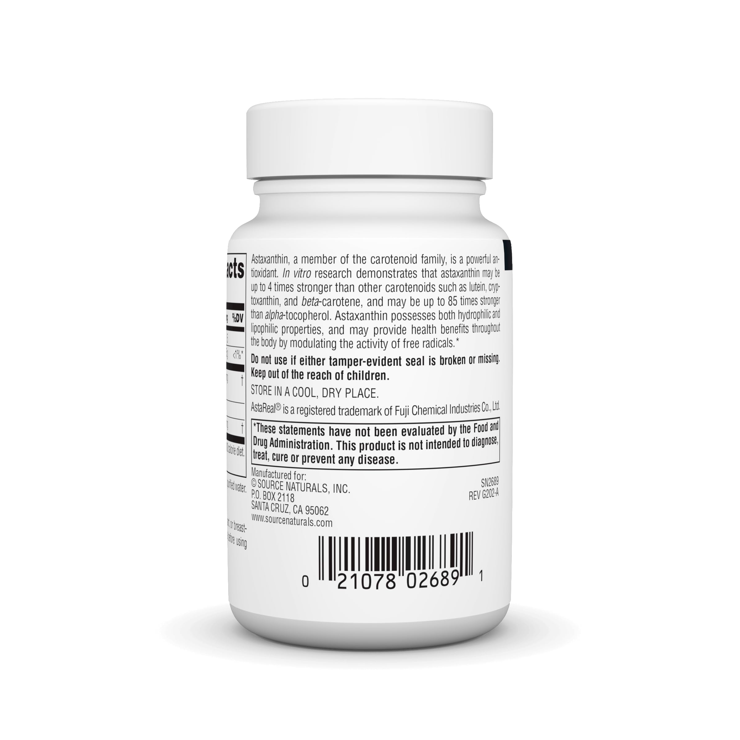 Source Naturals Astaxanthin Softgels close-up of softgel