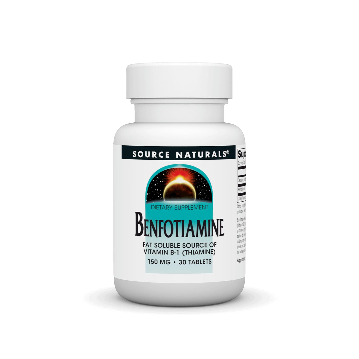 Source Naturals Benfotiamine Supplement front view