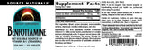 Source Naturals Benfotiamine Supplement packaging