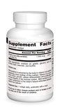 Source Naturals Beta Carotene Softgels back view with ingredient list