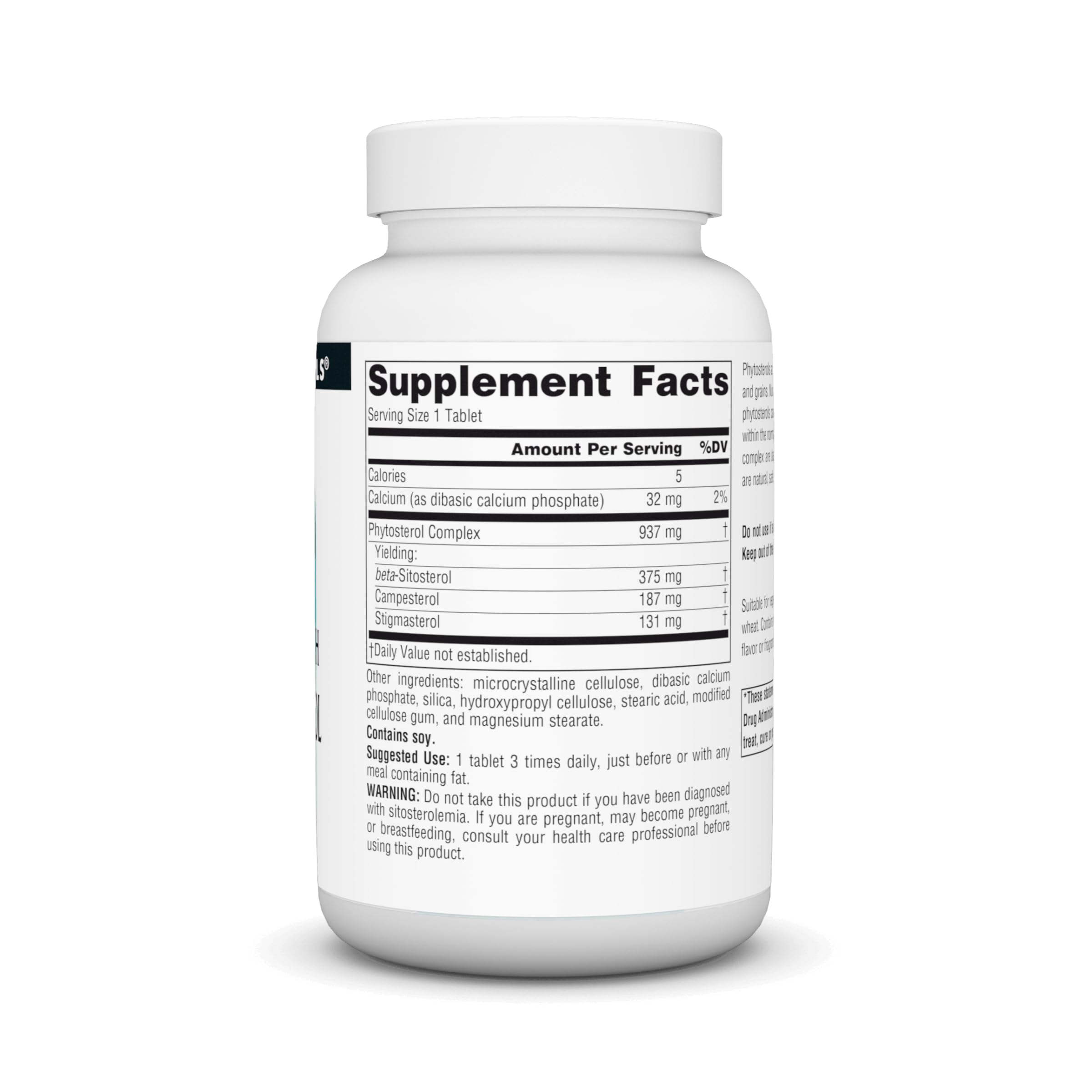 Source Naturals Beta Sitosterol Phytosterol Complex 45g side view