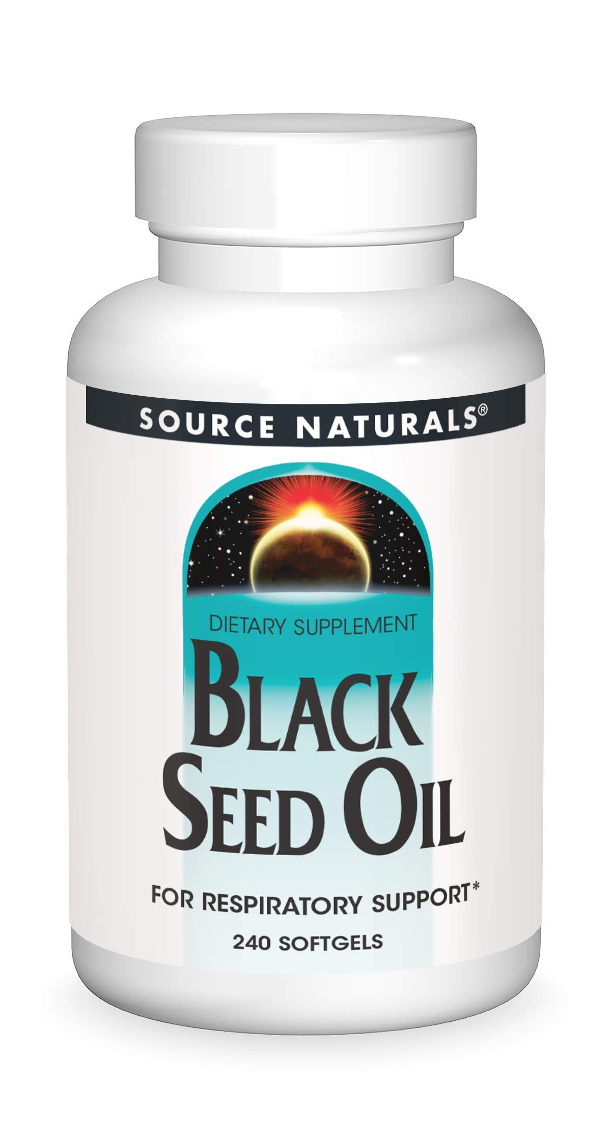 Source Naturals Black Seed Oil Softgels front view