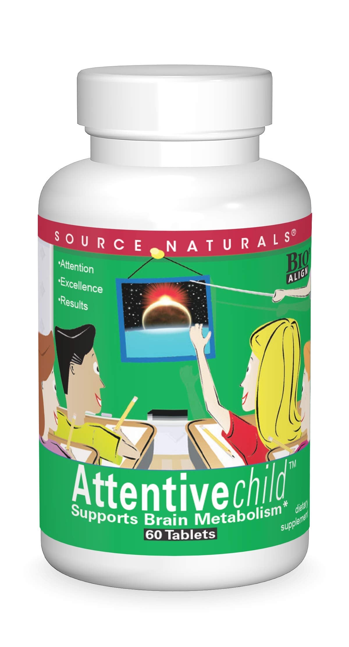 Source Naturals Brain Nutrients Supplement front view
