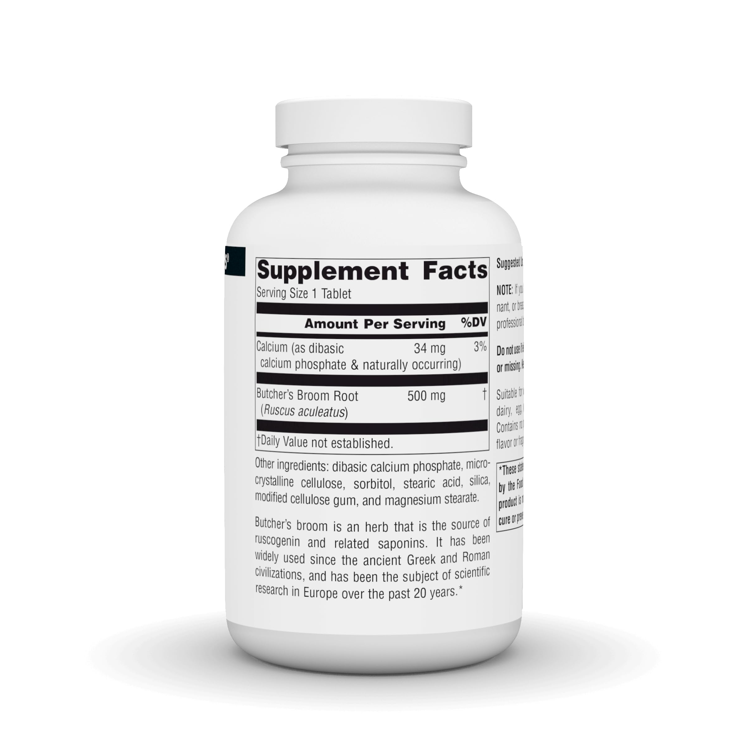 Source Naturals Butcher's Broom 227g tablet details