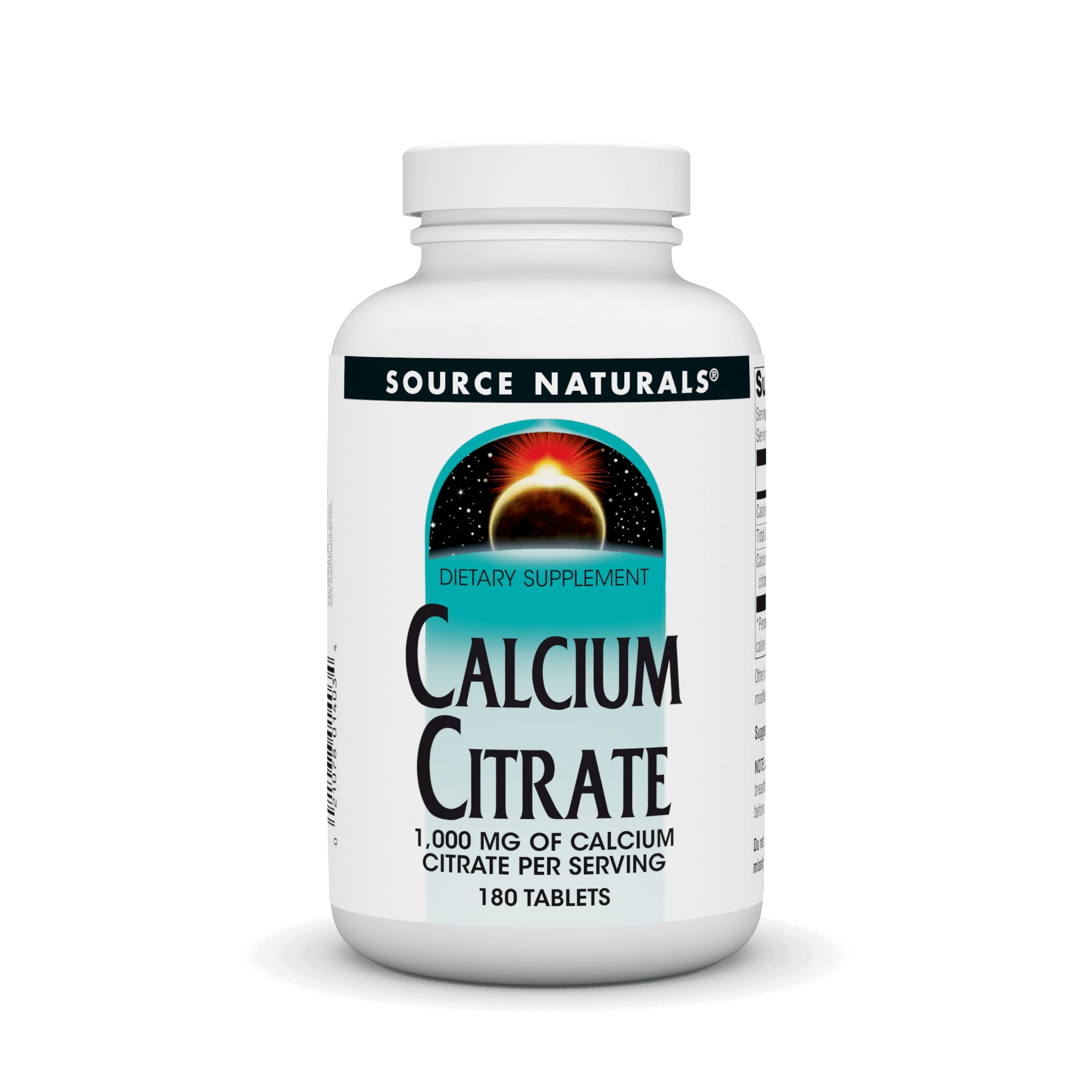 Source Naturals Calcium Citrate Tablets 372g front view