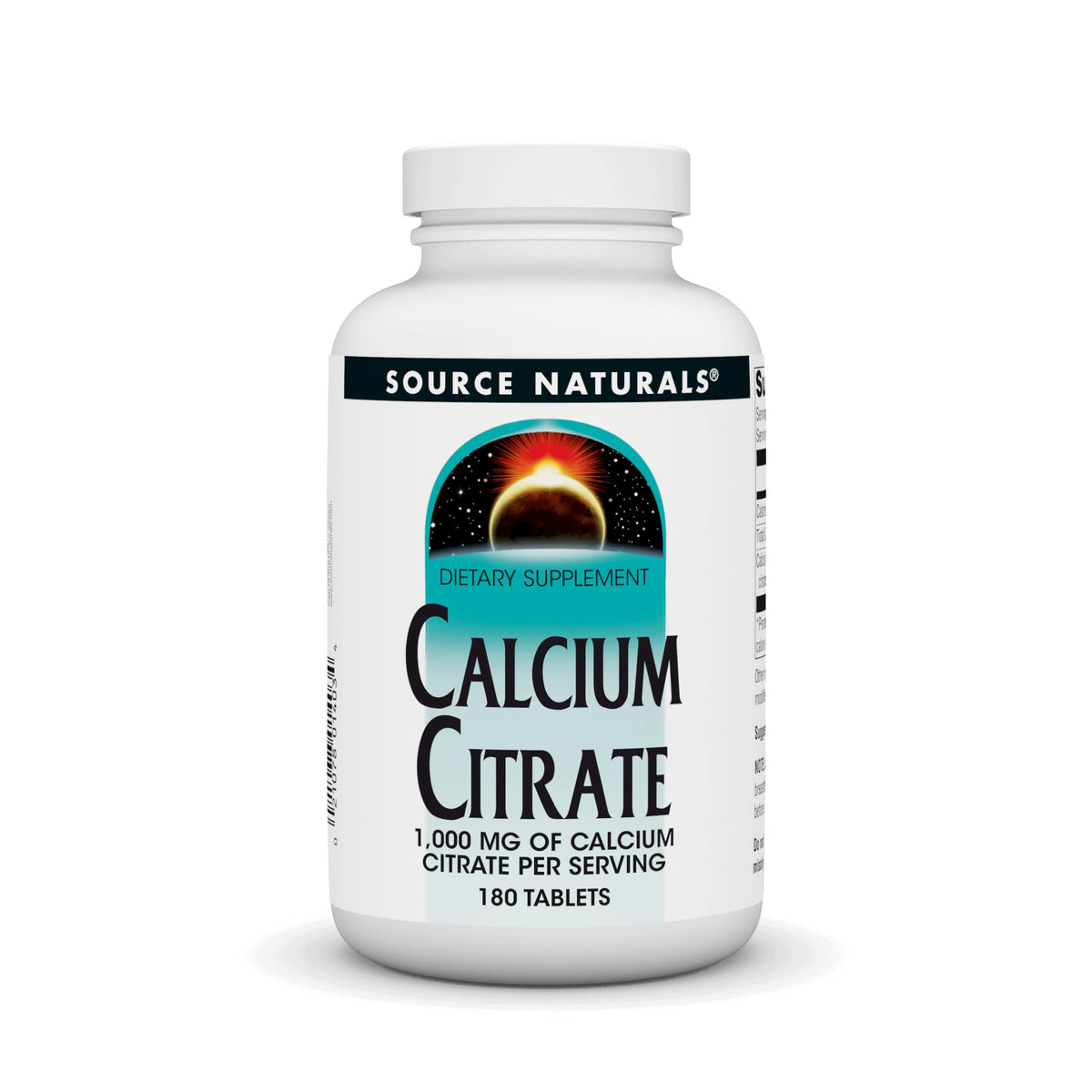 Source Naturals Calcium Citrate Tablets 372g front view