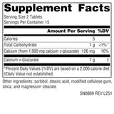 Source Naturals Calcium d-Glucarate 1000mg supplement tablets side view
