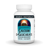 Source Naturals Calcium d-Glucarate 1000mg Tablets front view