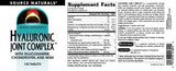 Source Naturals Chondroitin Supplement ingredients list on the back