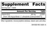 Source Naturals Coenzymated B-6 supplement tablet close-up