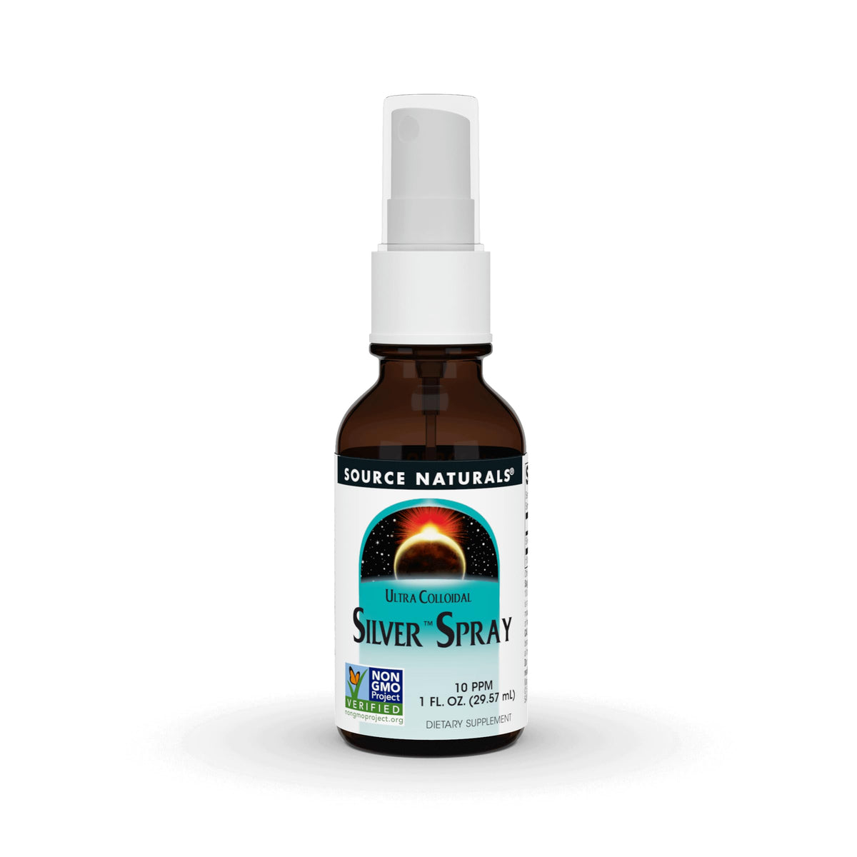 Source Naturals Colloidal Silver Spray 10 ppm front view