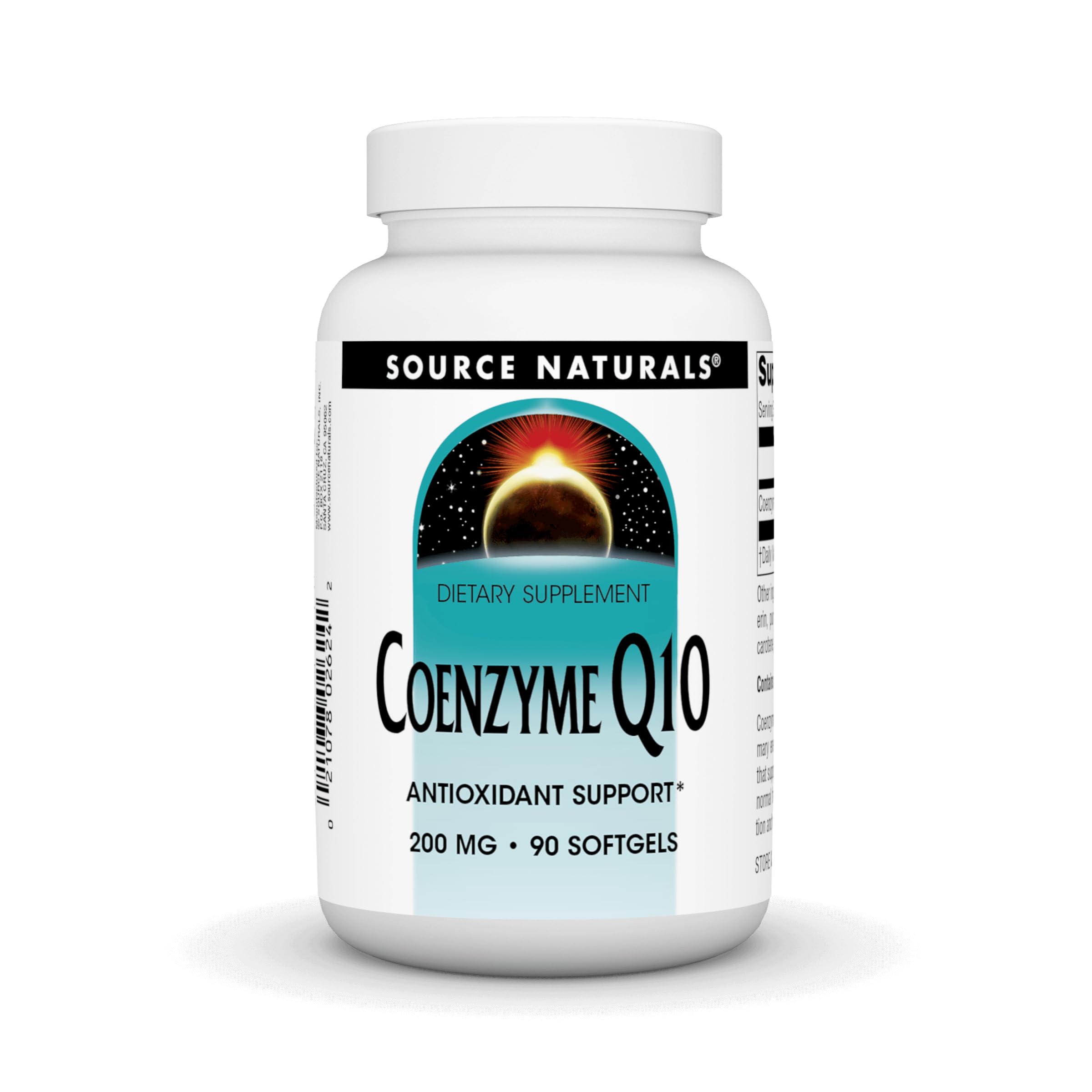 Source Naturals CoQ10 Softgels front view with packaging