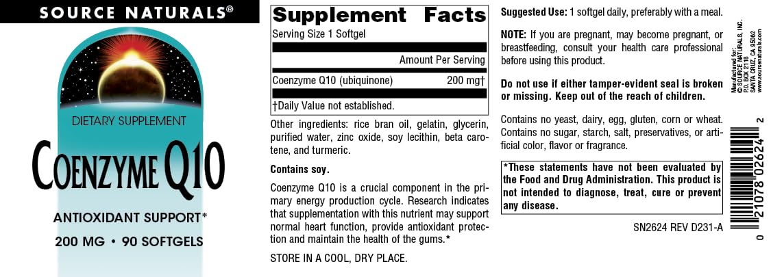 Source Naturals CoQ10 Softgels in a lifestyle setting
