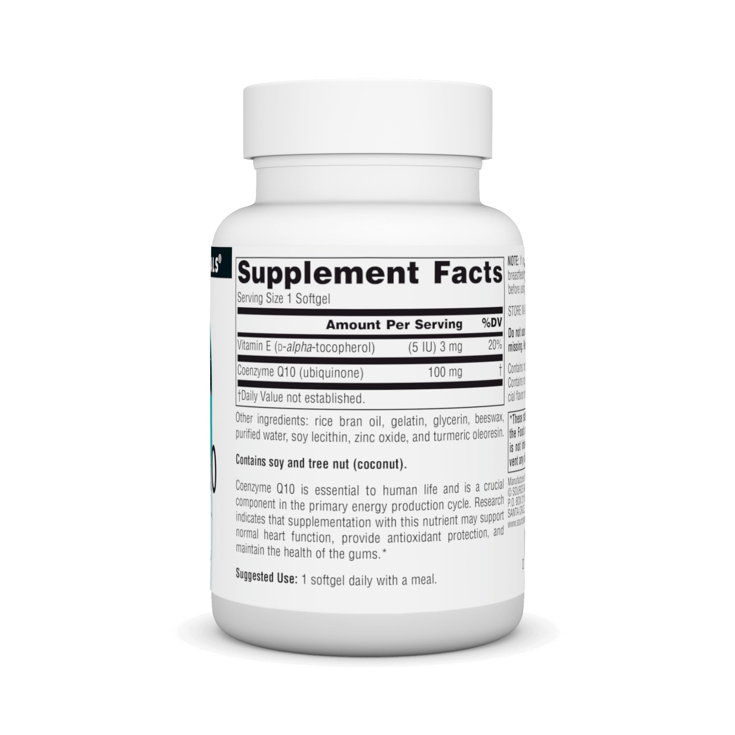 Source Naturals CoQ10 Supplement softgel close-up