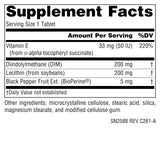 Source Naturals DIM Supplement 45g side view showing label details