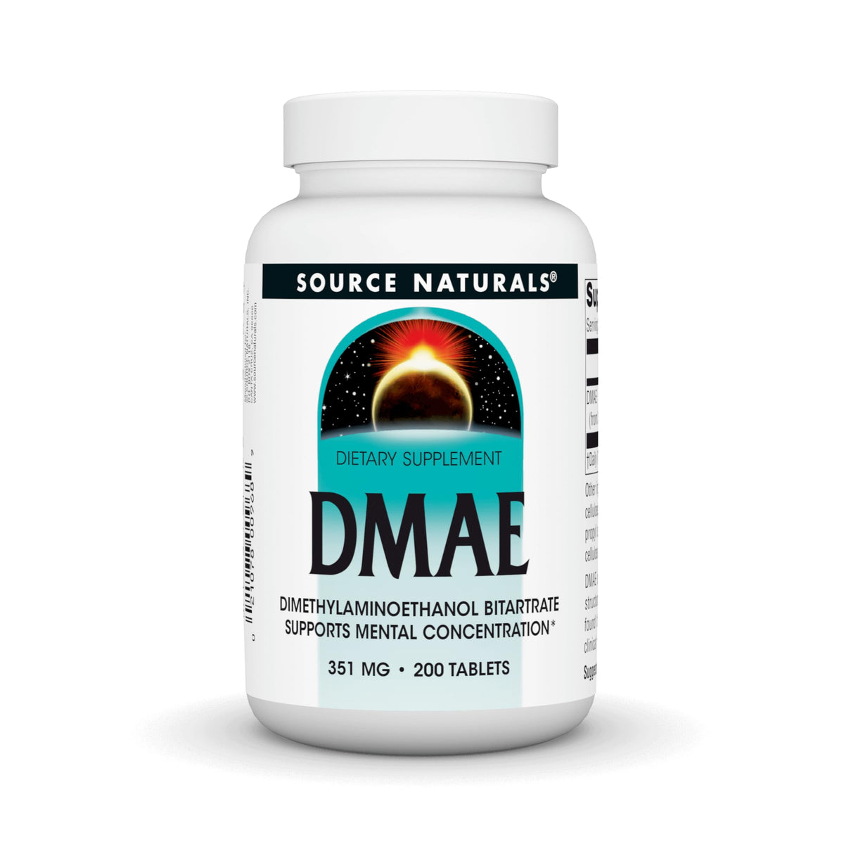 Source Naturals DMAE Supplement 45g front view