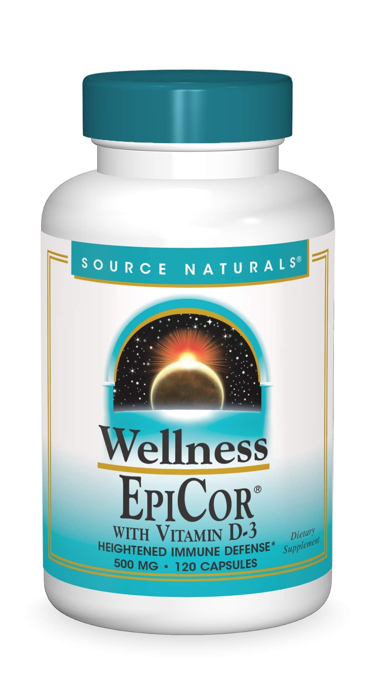 Source Naturals EpiCor Dried Yeast Fermentate Capsules front view