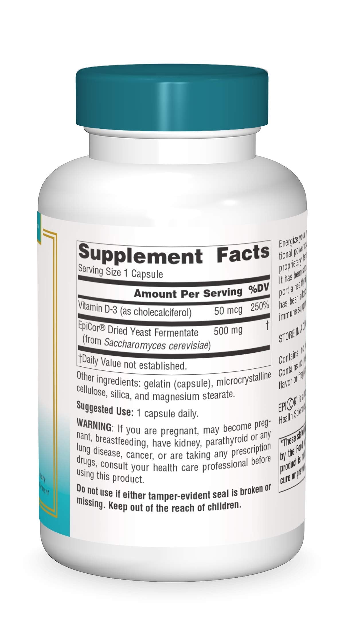 Source Naturals EpiCor Dried Yeast Fermentate Capsules packaging