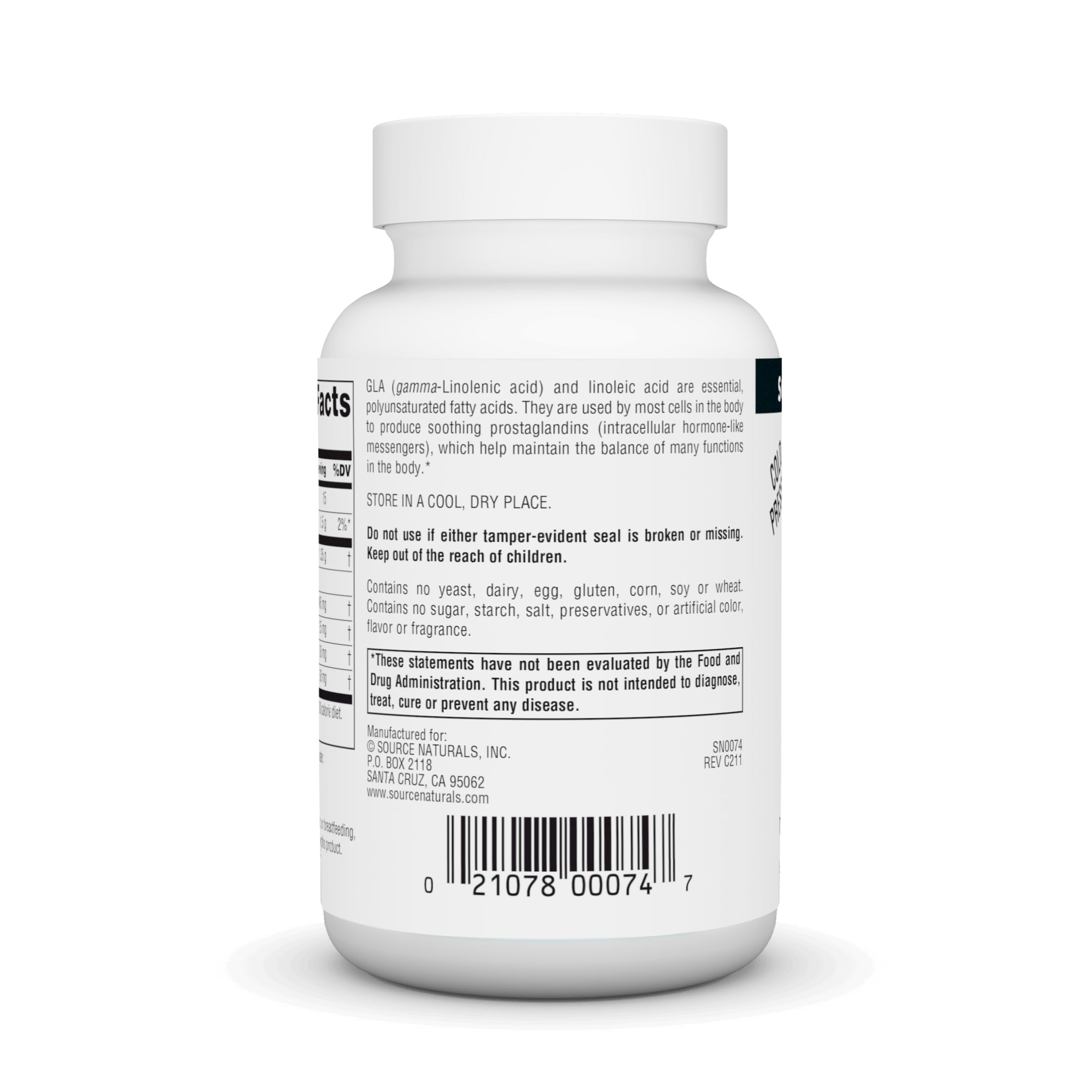 Source Naturals Evening Primrose Oil Softgels packaging
