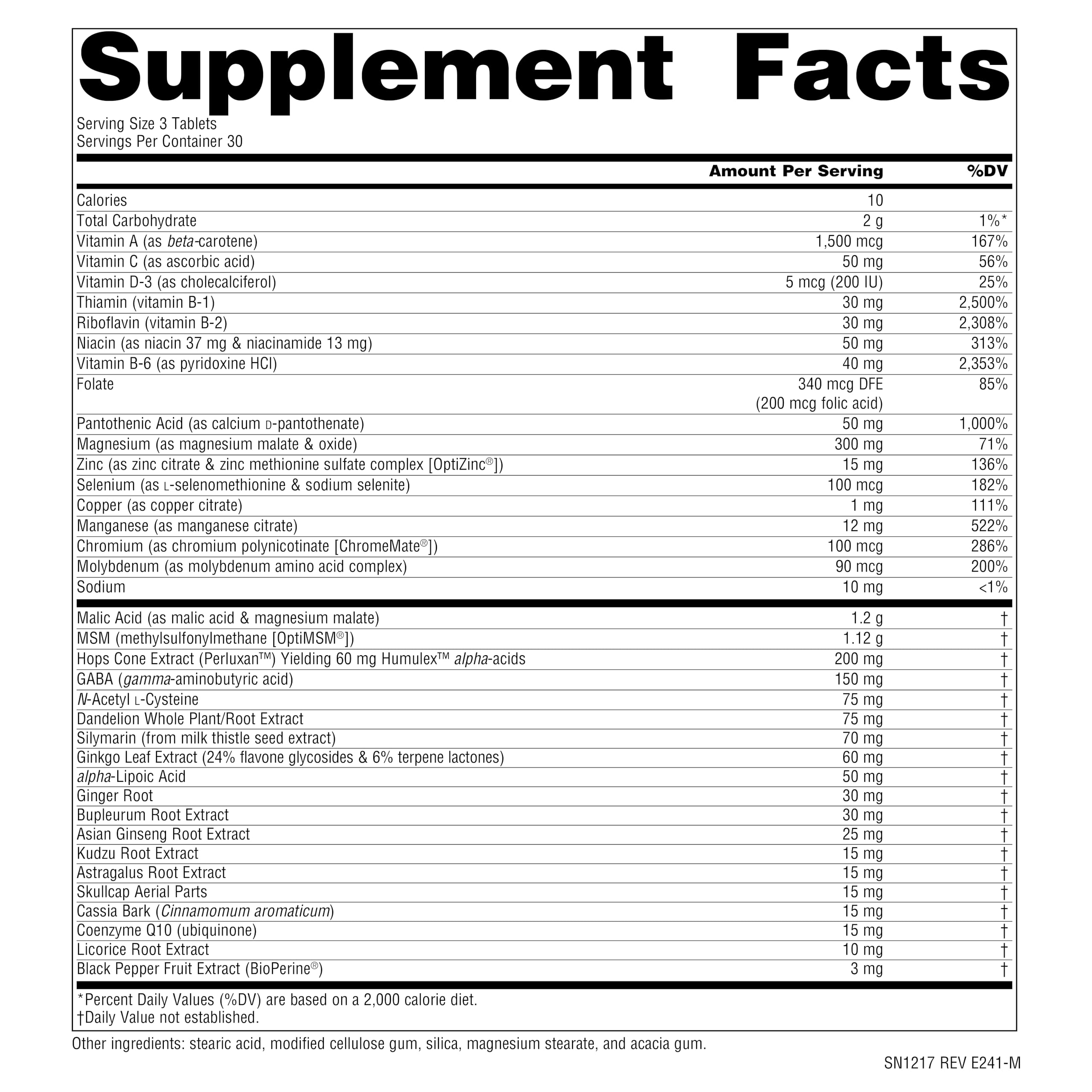 Source Naturals Fibro-Response tablets close-up
