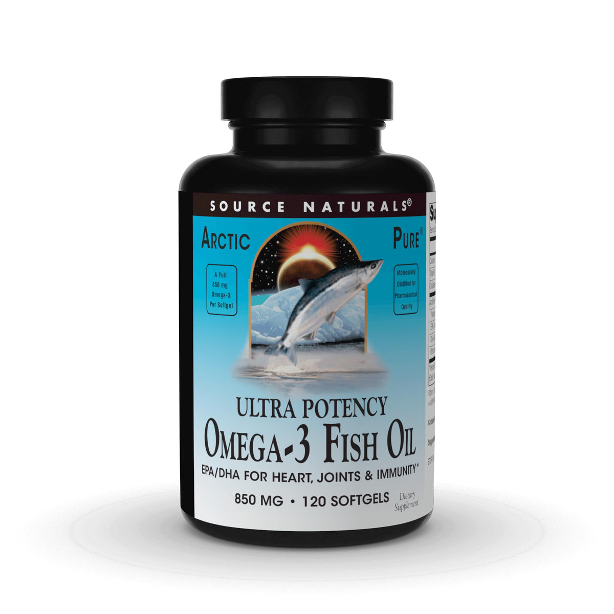 Source Naturals Fish Oil Softgels 850mg front view