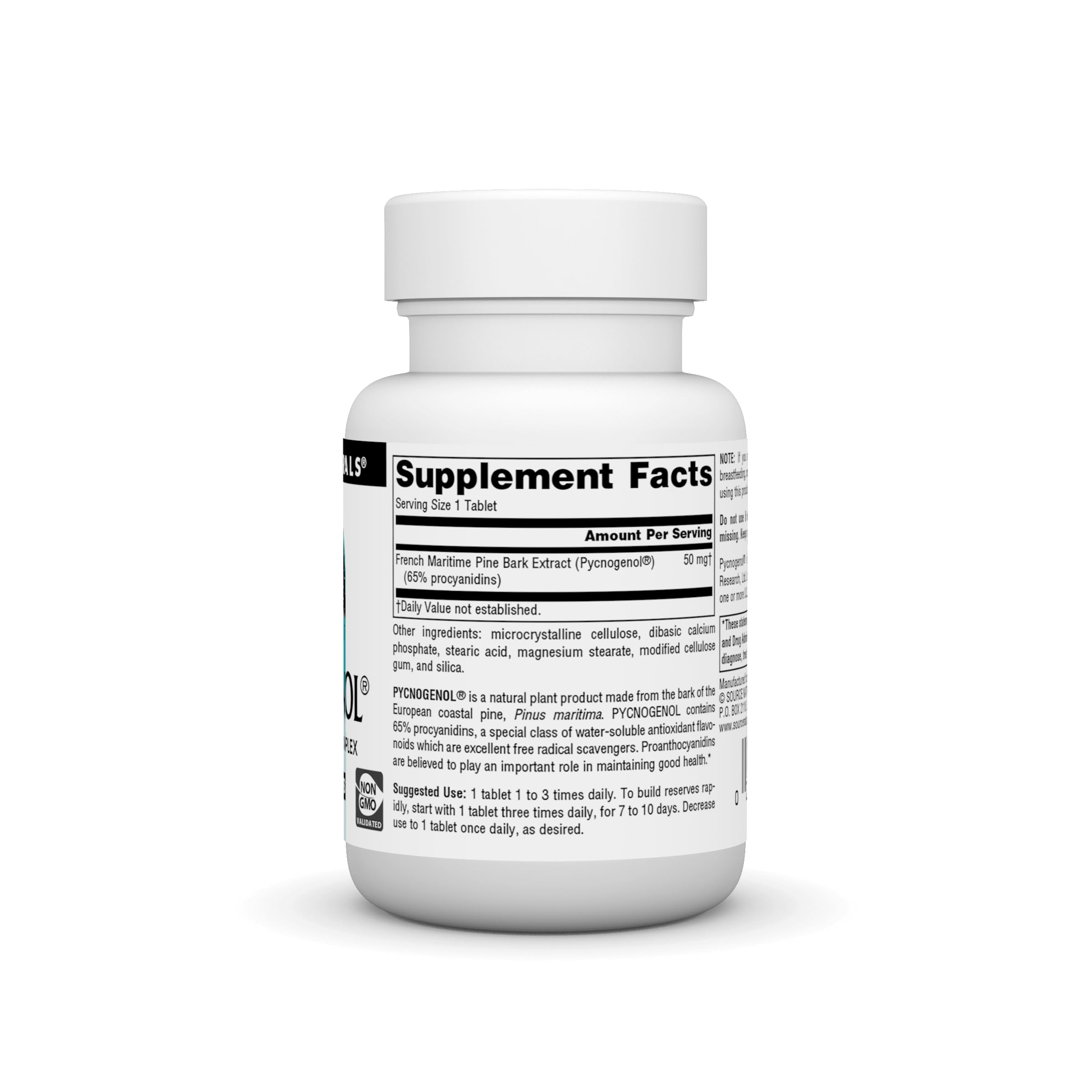 Source Naturals French Maritime Pine Bark Extract 25mg tablet packaging