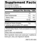 Source Naturals Grapefruit Pectin Tablets side view