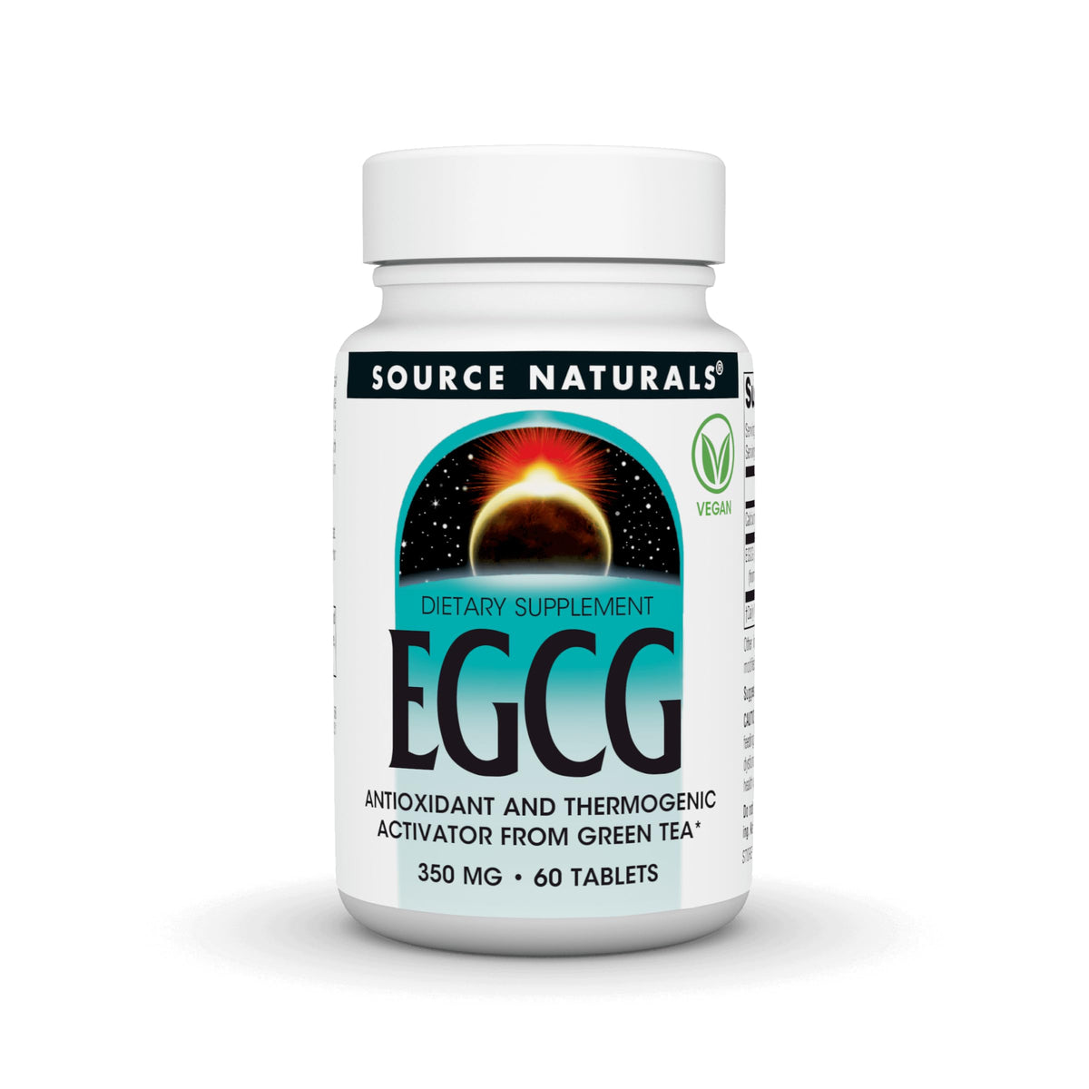 Source Naturals Green Tea Extract EGCG 59g tablets front view
