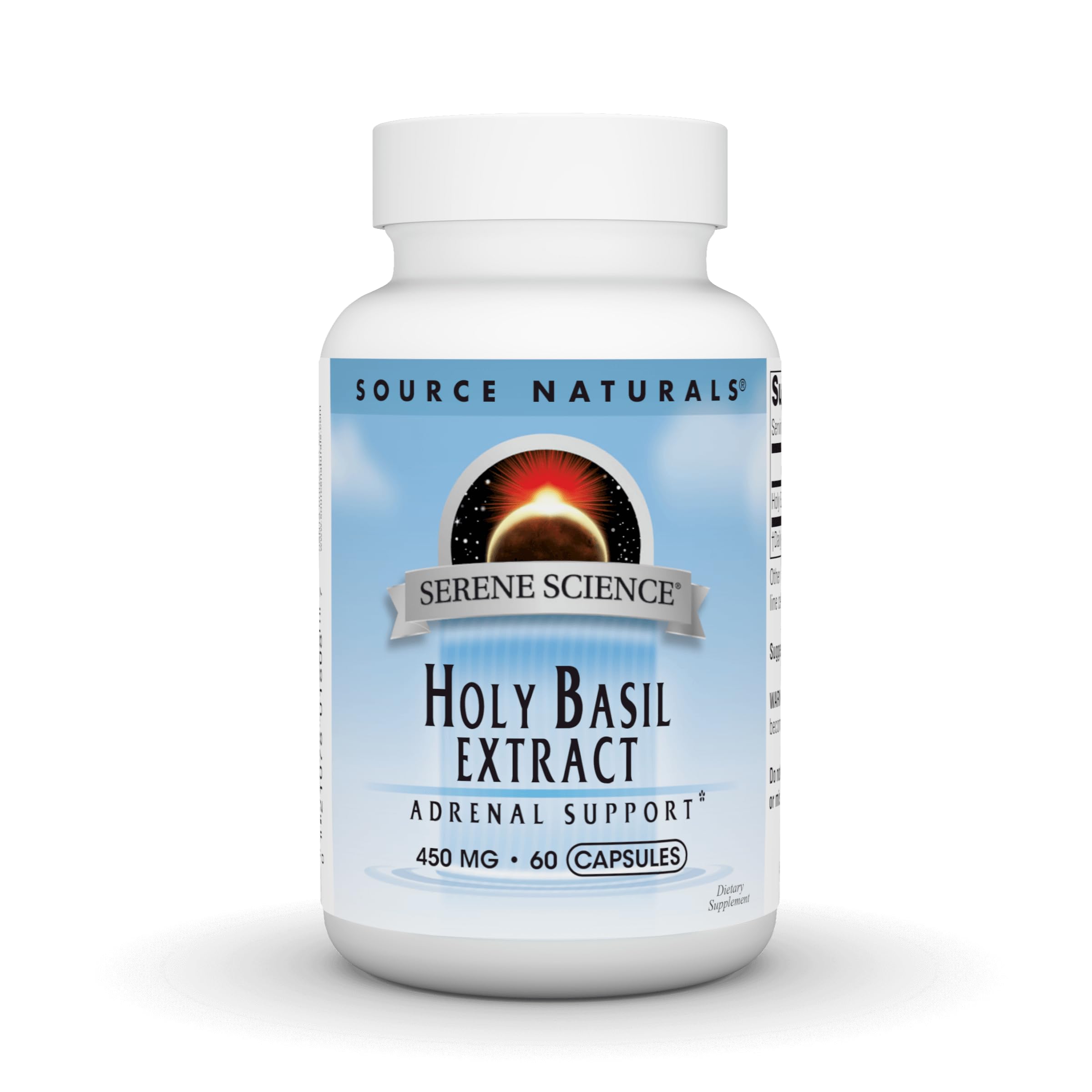 Source Naturals Holy Basil Leaf Extract Capsules front view