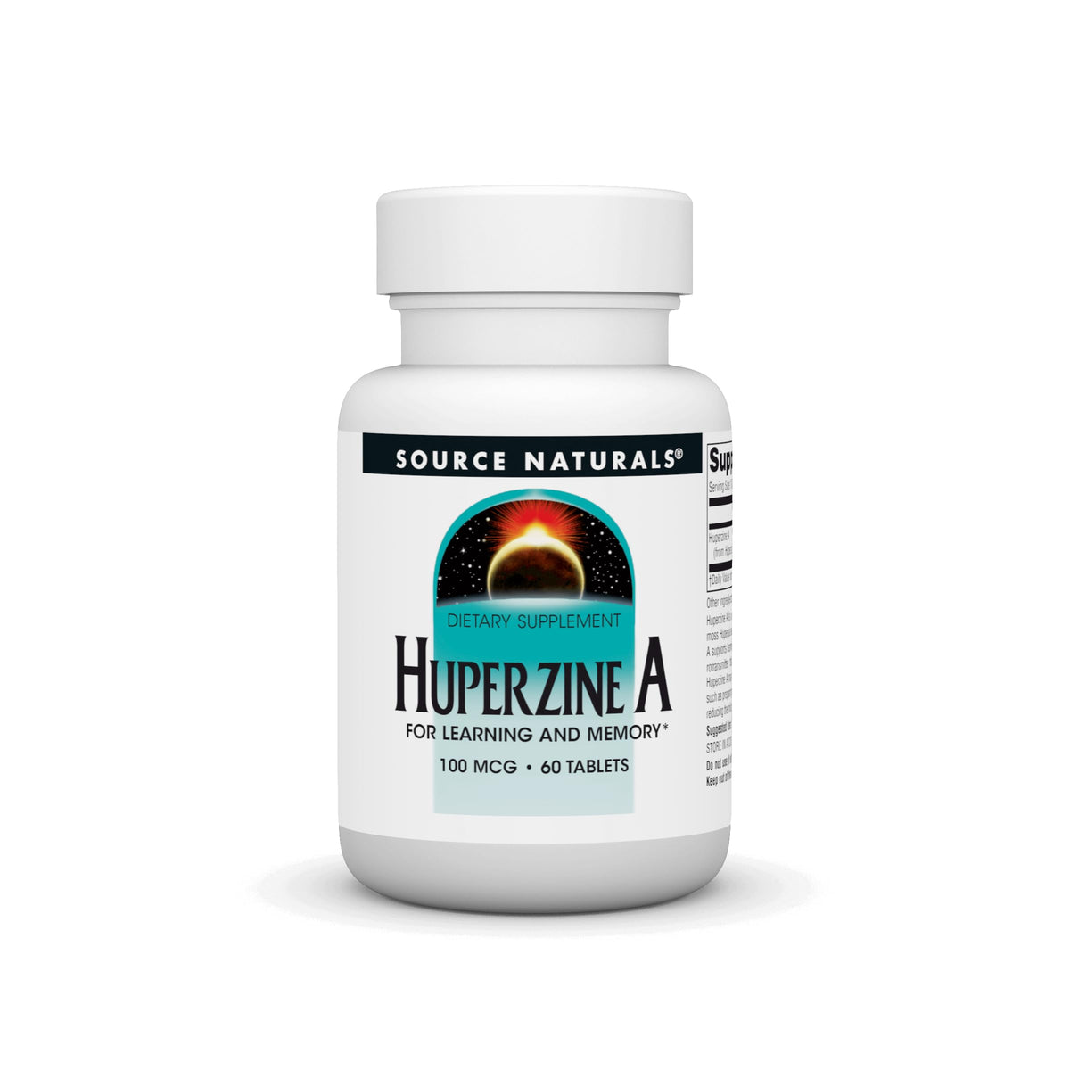 Source Naturals Huperzine A 100mcg tablets front view