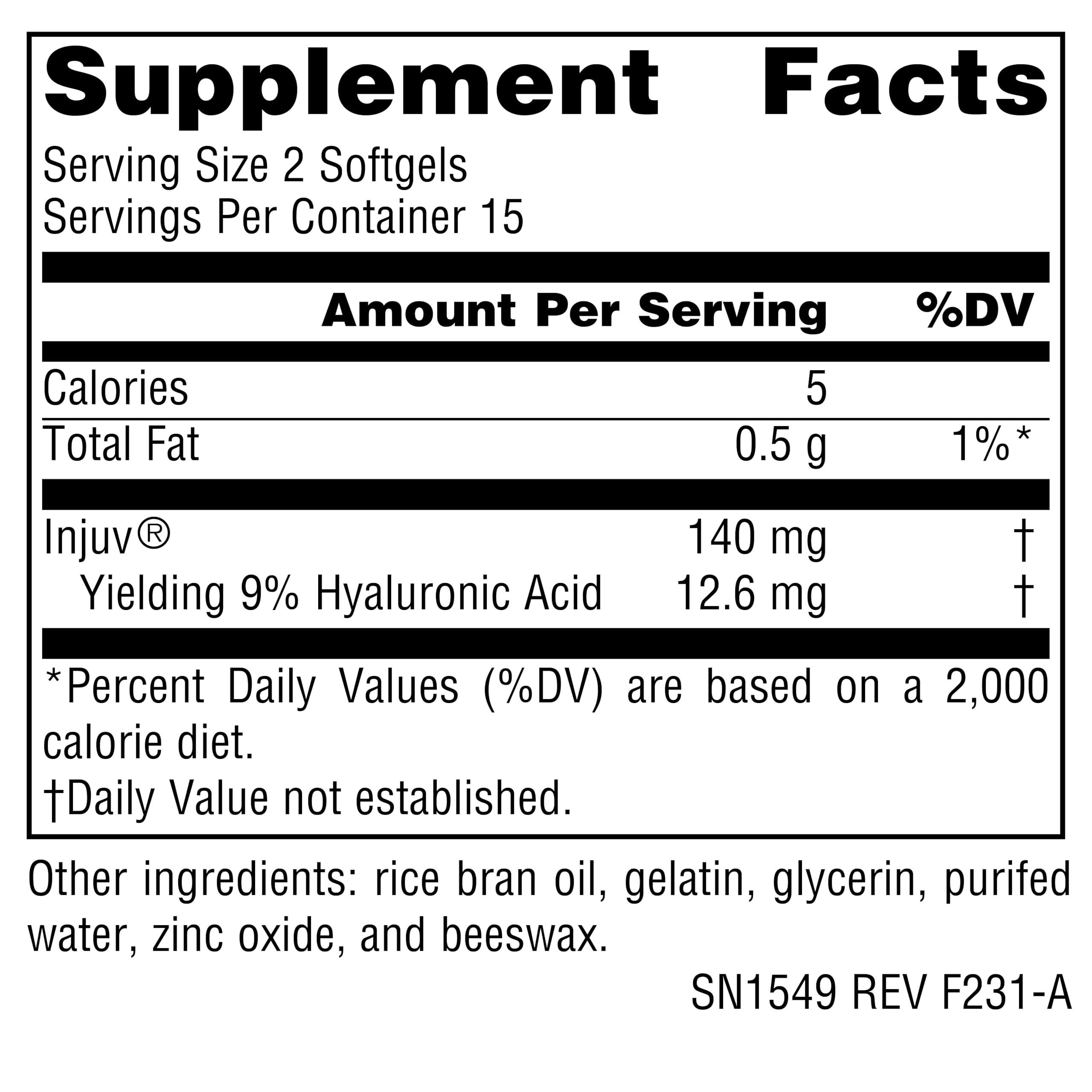 Source Naturals Hyaluronic Acid Softgels on a wooden table