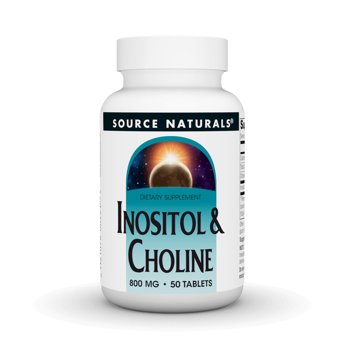 Source Naturals Inositol and Choline Supplement front view