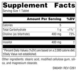 Source Naturals Inositol and Choline Supplement side view