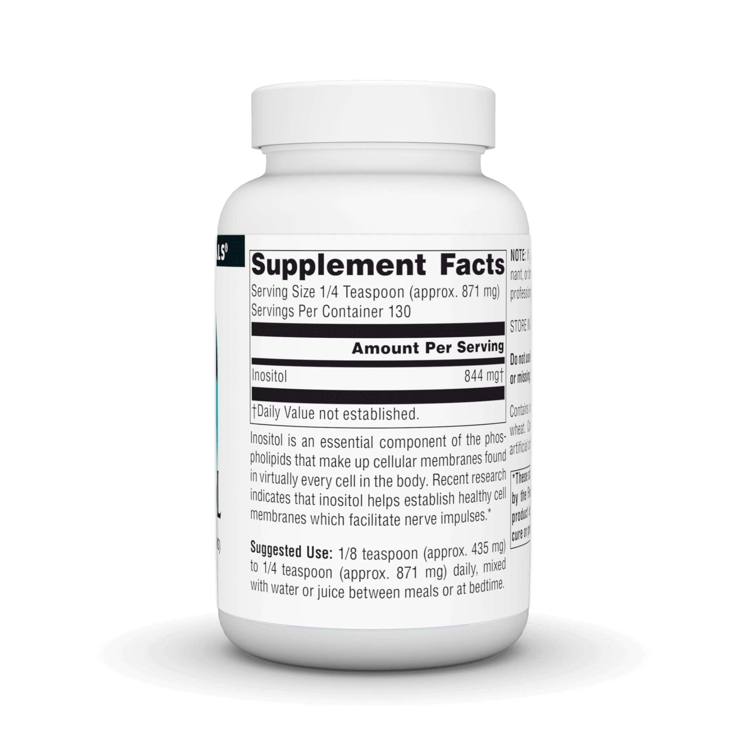 Source Naturals Inositol Supplement 9g packaging