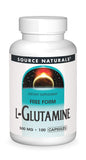 Source Naturals L-Glutamine 45g capsules front view