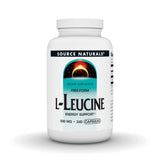 Source Naturals L-Leucine BCAA Capsules front view