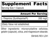 Source Naturals L-Theanine 50g supplement packaging