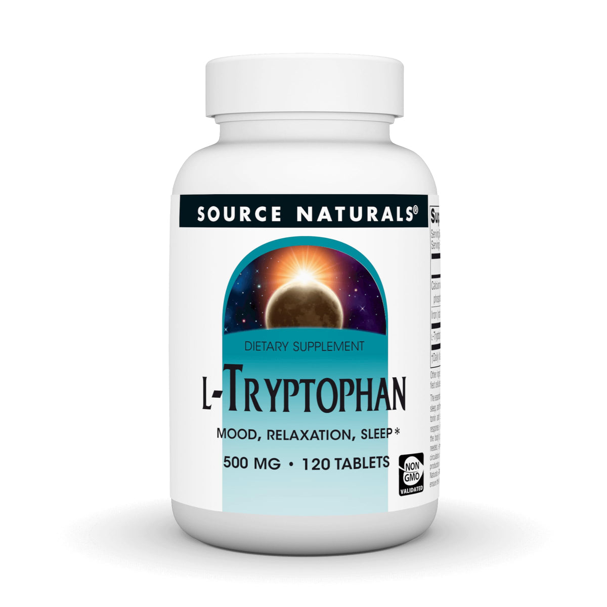 Source Naturals L-Tryptophan Supplement front view
