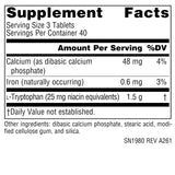 Source Naturals L-Tryptophan Supplement side view