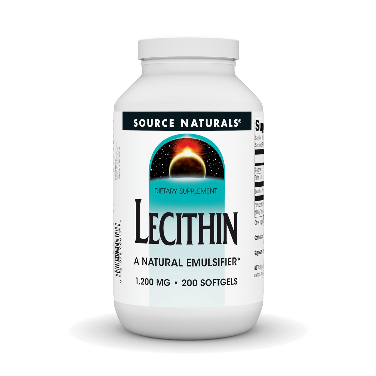 Source Naturals Lecithin Softgels 25g front view